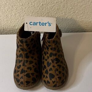 Carter's Kids Tan Leopard Print Boots